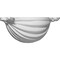 Ekena Millwork Wall Sconce, 6.63 in H, 19.88 in W, Factory Primed SCO19X08X06RI - alternate 1